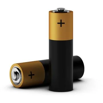 3d render of batteries Stock Illustration