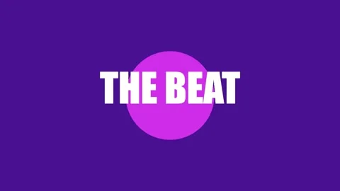 3D render of the beat music typography creating vibrant audio background Stockbeeldmateriaal 335265894