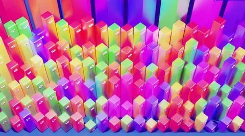 3d render. Beautiful 3d background for analytical programs with abstract Stock Illustration