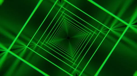 3D Render. Beautiful abstract wave technology background with green shapes. D Stock Illustration