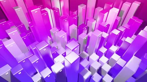 3d render. Beautiful blue red color background for analytical programs with Stock Illustration