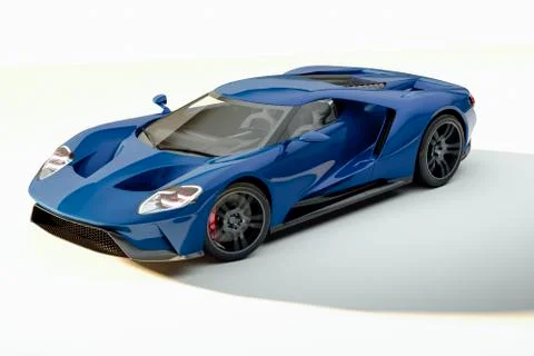 3d render of beautiful exotic super car Stock Illustration