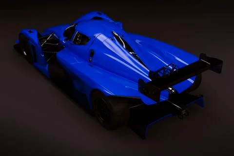 3d render of beautiful exotic super car Stock Illustration