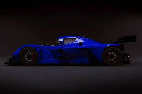 3d render of beautiful exotic super car Stock-Illustration