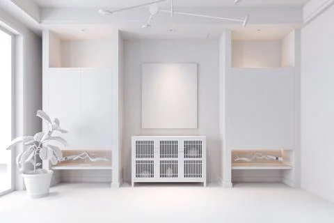 3d render of beautiful interior render Stock Illustration