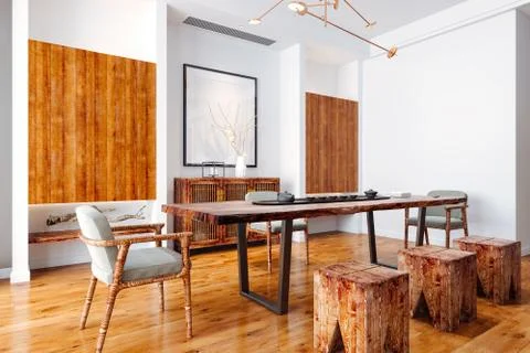 3d render of beautiful interior render Stock Illustration