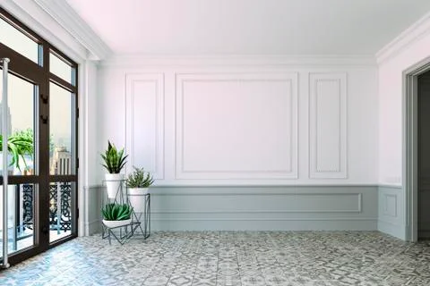 3d render of beautiful interior render Stock Illustration