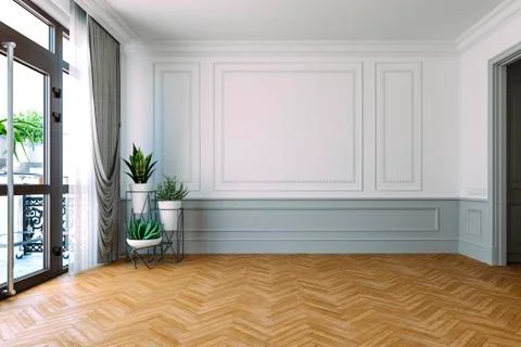 3d render of beautiful interior render Illustrazione stock