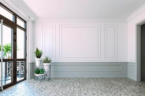 3d render of beautiful interior render Stock Illustration