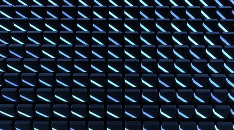 3d render. Beautiful motion design background with simple geometric shapes and 库存插图