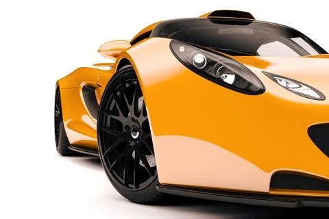 3d render of beautiful super car Illustrazione stock