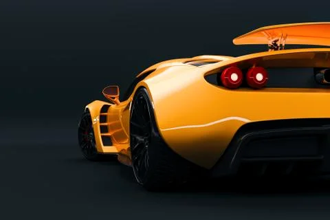 3d render of beautiful super car Stock Illustration