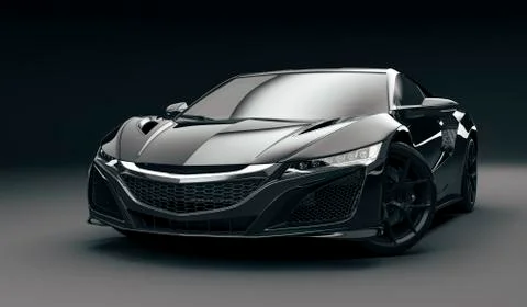 3d render of beautiful super sport car Stock Illustration