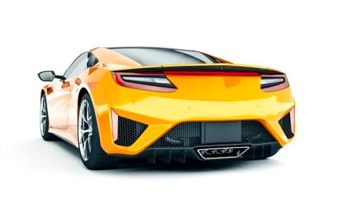 3d render of beautiful super sport car Stock Illustration