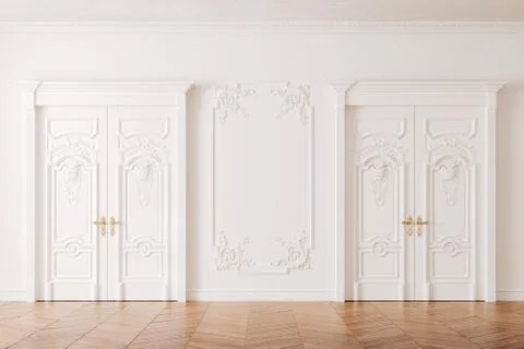 3d render of beautiful vintage interior Illustrazione stock