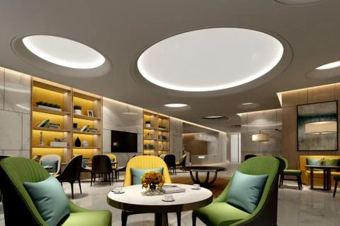 3d render beauty salon, spa and massage center 스톡 일러스트