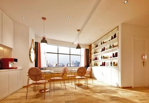 3d render beauty salon, spa and massage center イラスト素材