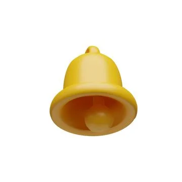 3d render bell reminder 3 Stock Illustration