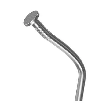3d Render of Bent Metal Nail Stock Illustration