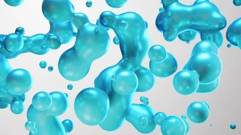 3d render Birch Motion minimal art liquid background Stock Illustration