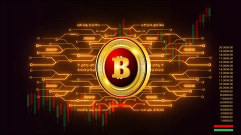 3d render bitcoin cryptocurrency graphic illustration Stock Footage 273073146