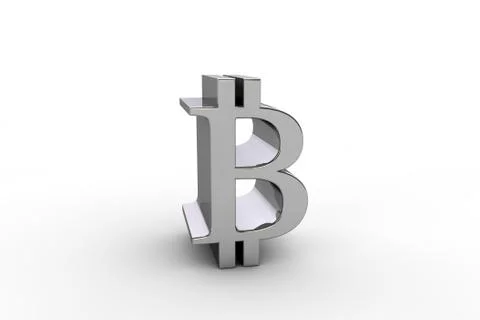 3d render bitcoin currency symbol Stock Illustration