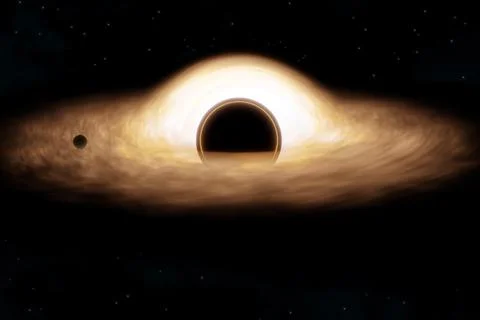 3d render of Black Hole Stock Photos