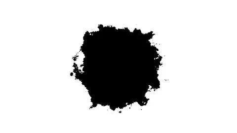 3d render Black ink Stock Illustration