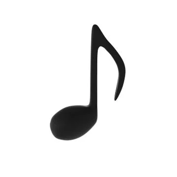 3d render of black note Stock-Illustration