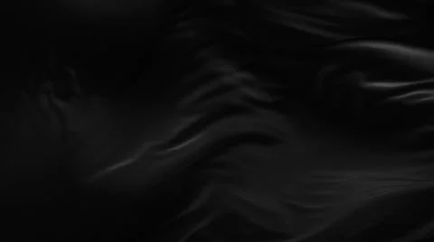 3d render of black silk developing fabric Illustrazione stock