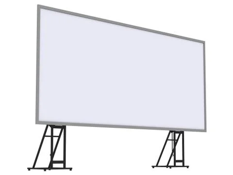 3d render of a blank roll up banner Stock Illustration