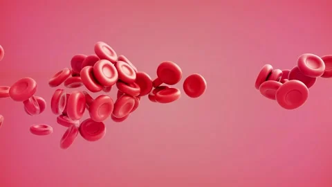 3D render of blood cells Stock Footage 158005090