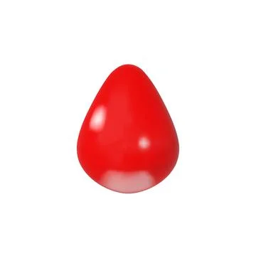3D render blood drop vector illustration. Stock Illustration