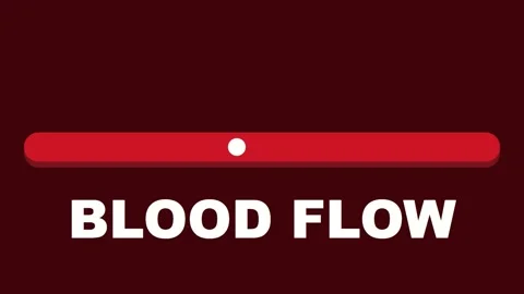 3D render of blood flow concept creating medical healthcare background Stockbeeldmateriaal 335207251