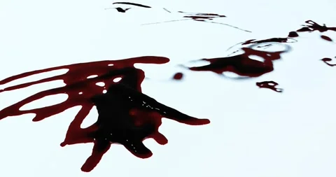 3d render of blood stain, splatter or spatter for crime scene or violence c.. Stock Footage 270465207
