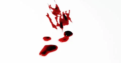 3d render of blood stain, splatter or spatter for crime scene or violence c.. Stock Footage 271043703