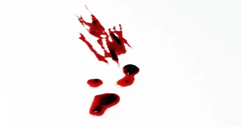 3d render of blood stain, splatter or spatter for crime scene or violence c.. Stock Footage 271043977
