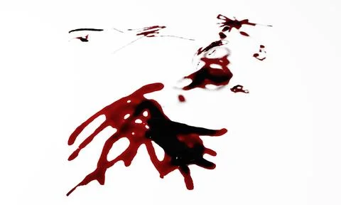 3d render of blood stain, splatter or spatter for crime scene or violence c.. Stock Illustration