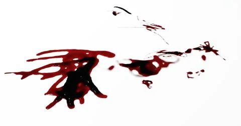 3d render of blood stain, splatter or spatter for crime scene or violence c.. Stock Illustration