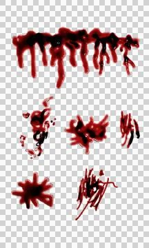 3d render of blood stain, splatter or spatter for crime scene or violence c.. Stock Illustration