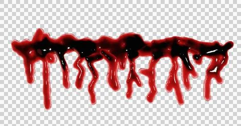 3d render of blood stain, splatter or spatter for crime scene or violence c.. Stock Illustration