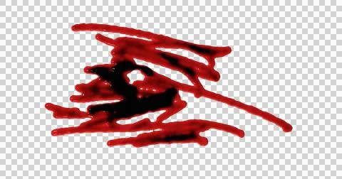 3d render of blood stain, splatter or spatter for crime scene or violence c.. Stock Illustration