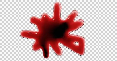 3d render of blood stain, splatter or spatter for crime scene or violence c.. Stock Illustration