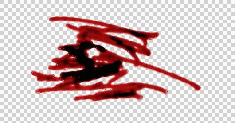 3d render of blood stain, splatter or spatter for crime scene or violence c.. Stock Illustration