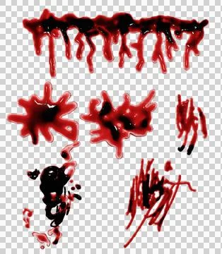 3d render of blood stain, splatter or spatter for crime scene or violence c.. Stock Illustration