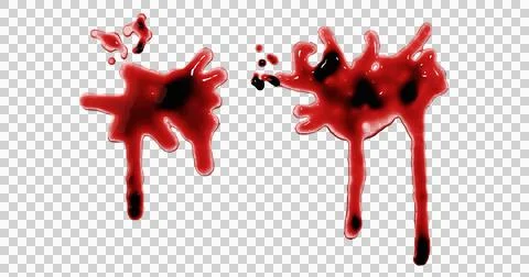 3d render of blood stain, splatter or spatter for crime scene or violence c.. Stock Illustration