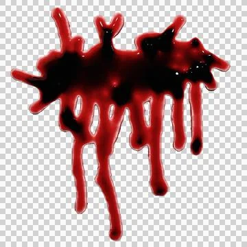3d render of blood stain, splatter or spatter for crime scene or violence c.. Stock Illustration