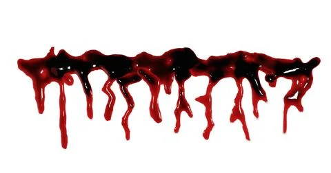 3d render of blood stain, splatter or spatter for crime scene or violence c.. Stock Illustration
