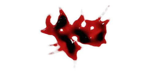 3d render of blood stain, splatter or spatter for crime scene or violence c.. Stock Illustration