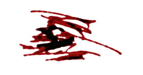 3d render of blood stain, splatter or spatter for crime scene or violence c.. Stock Illustration